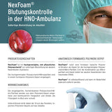 NexFoam® Blutungskontrolle in der Ambulanz sofortige Blutstillung im Akutfall / Epistaxis