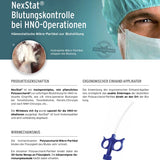 NexStat® Blutungskontrolle bei HNO-Operationen Hämostatische Mikro-Partikel zur Blutstillung